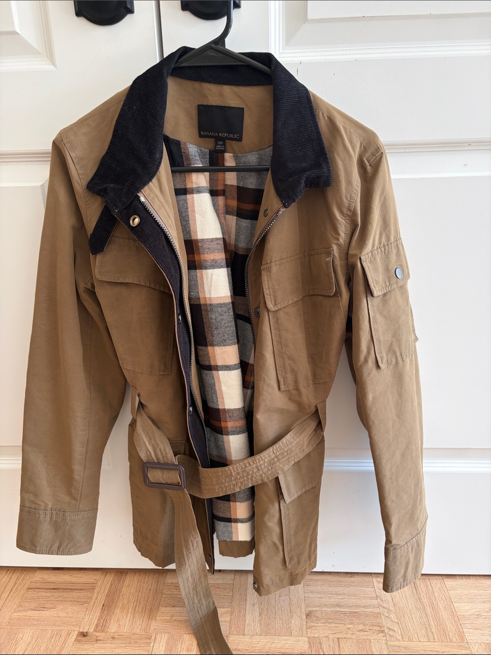 Banana Republic Brown Field Jacket with Black Corduroy Collar